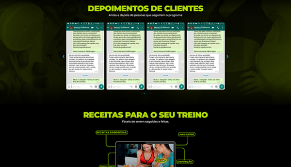 Landing Page para venda de produtos Fitness e Emagrecimento. - Imagem 3