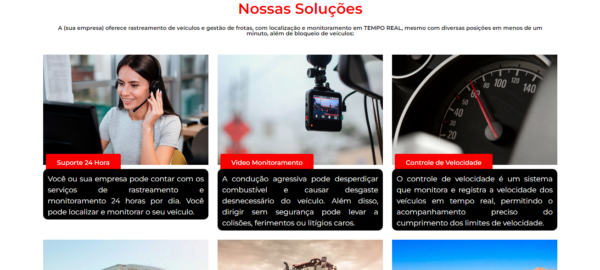 Landing Page para empresa de rastreamento veícular ou monitoramento - Imagem 3